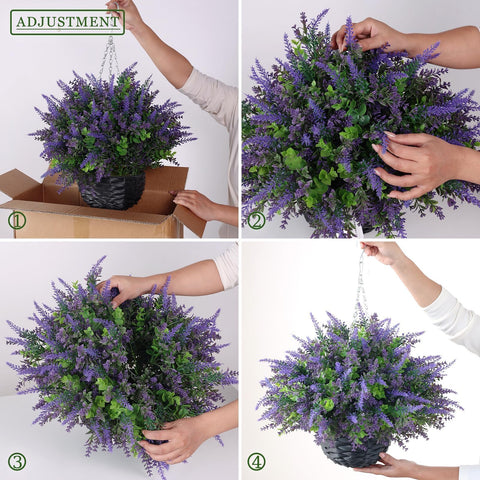 Adjustable plastic stems let you shape the arrangement to your space