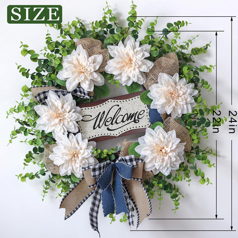 Vierena checkered bowknot adds classic farmhouse style to decor.