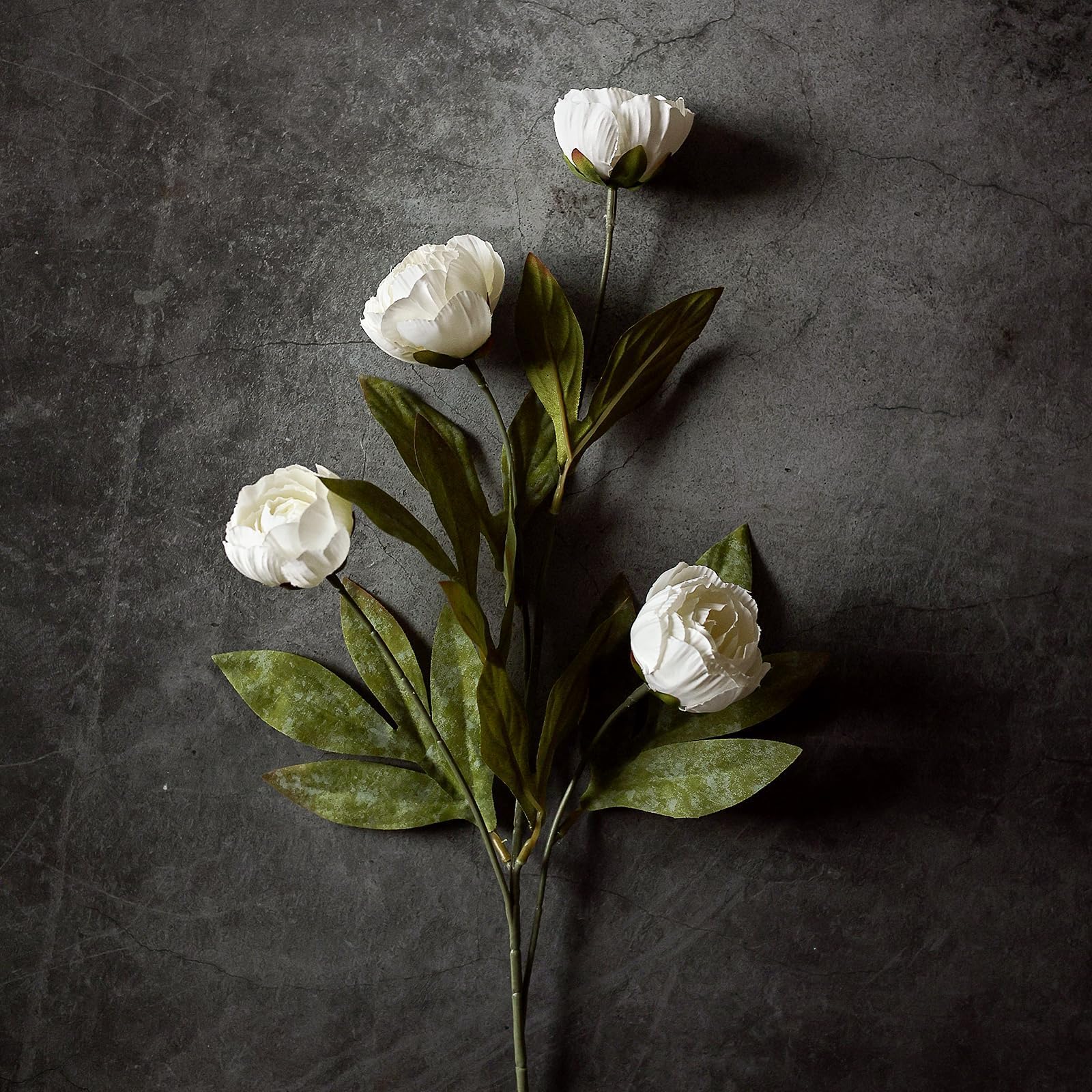 VIERENA cream 27in peony branch ideal for elegant vase arrangements