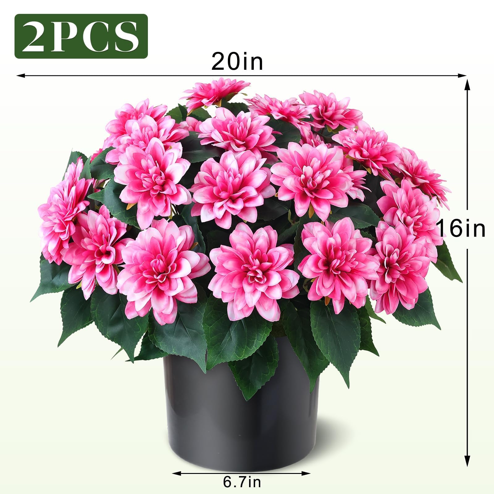 VIERENA dahlia topiary pot ready outdoor display with no assembly needed