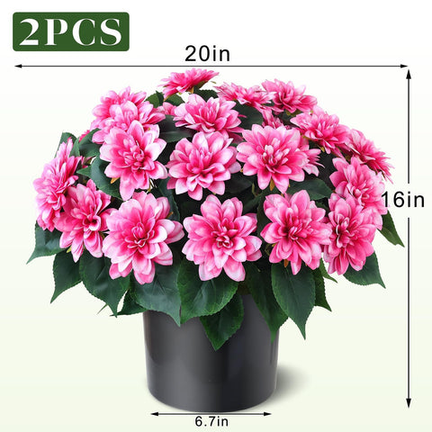 VIERENA dahlia topiary pot ready outdoor display with no assembly needed