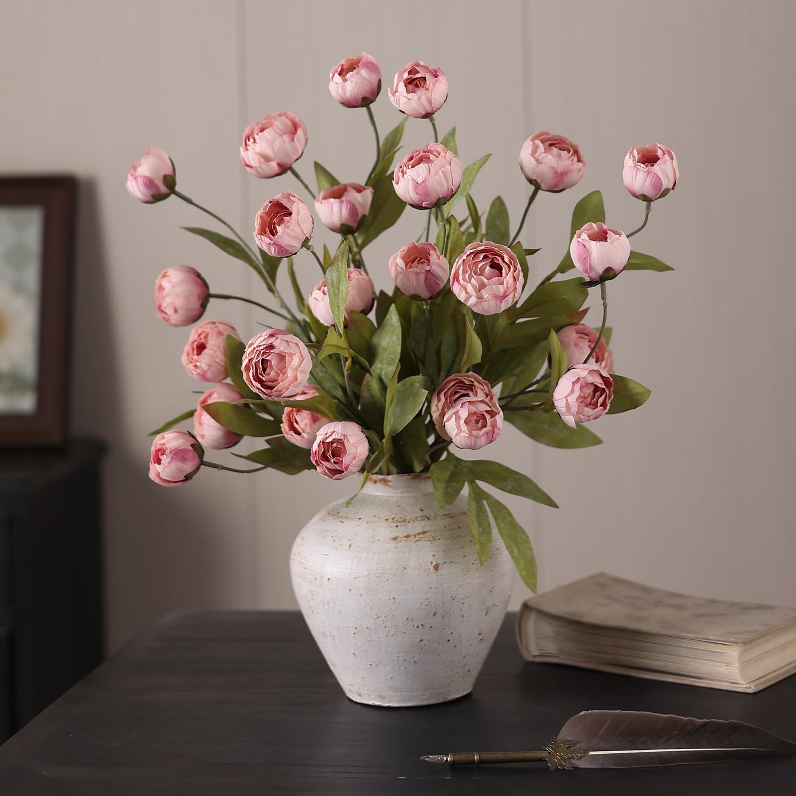 VIERENA peony branches ideal for modern, rustic, or Nordic decor.