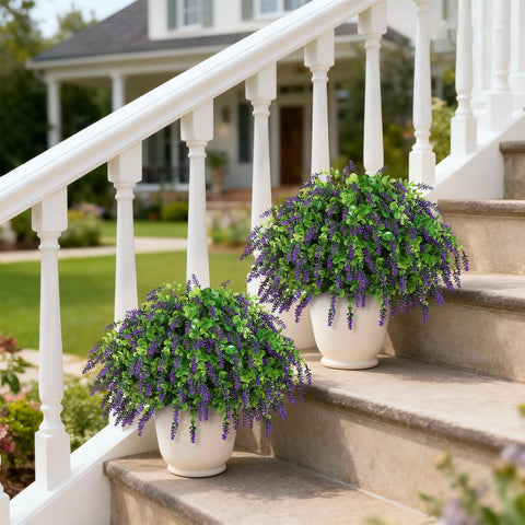 VIERENA topiary balls outdoors with UV-resistant leaves for year-round color
