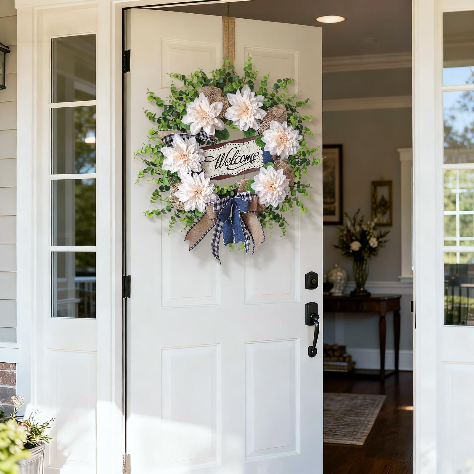 Vierena weatherproof wreath suitable for outdoor or indoor use.