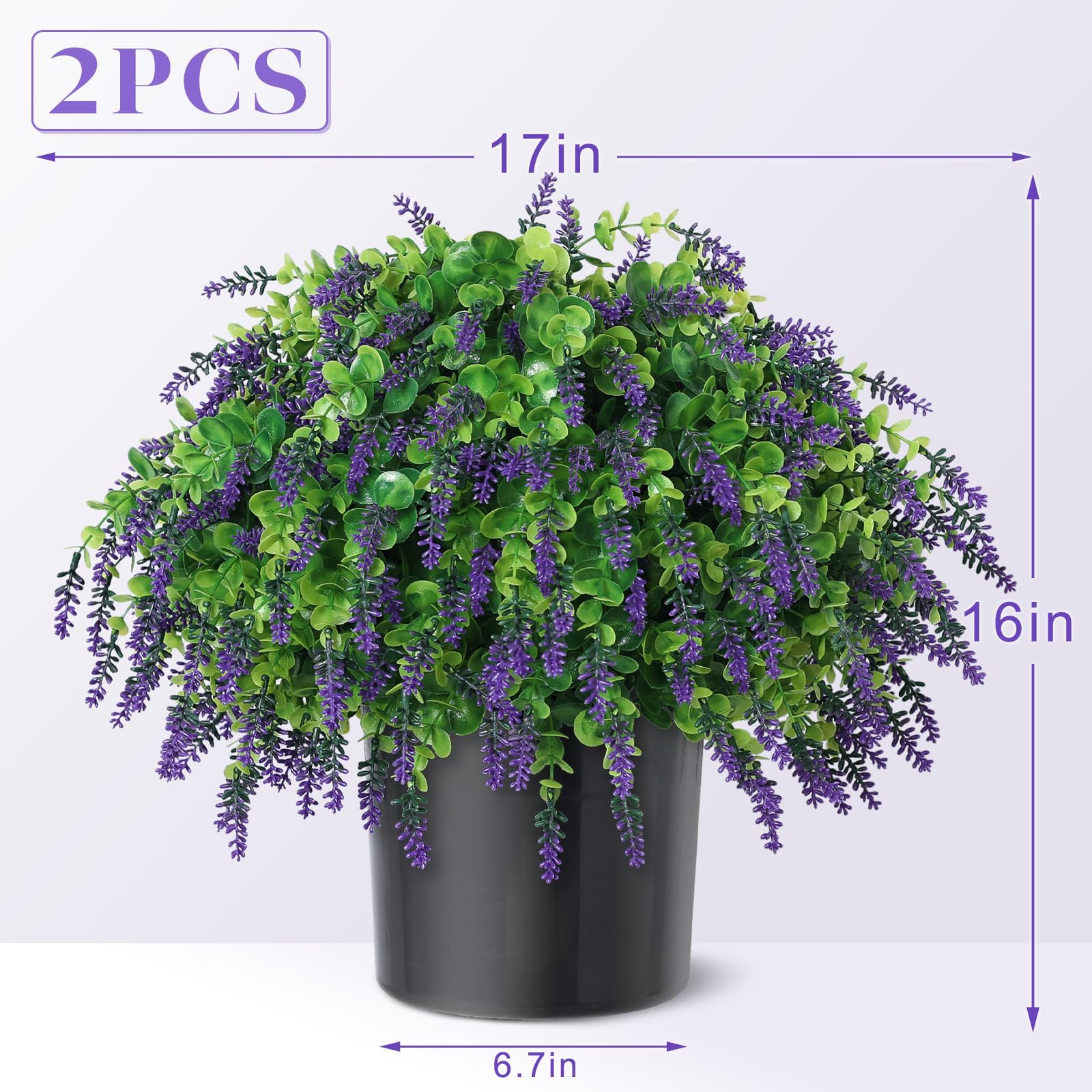 VIERENA eucalyptus lavender foliage accents porch decor for farmhouse style
