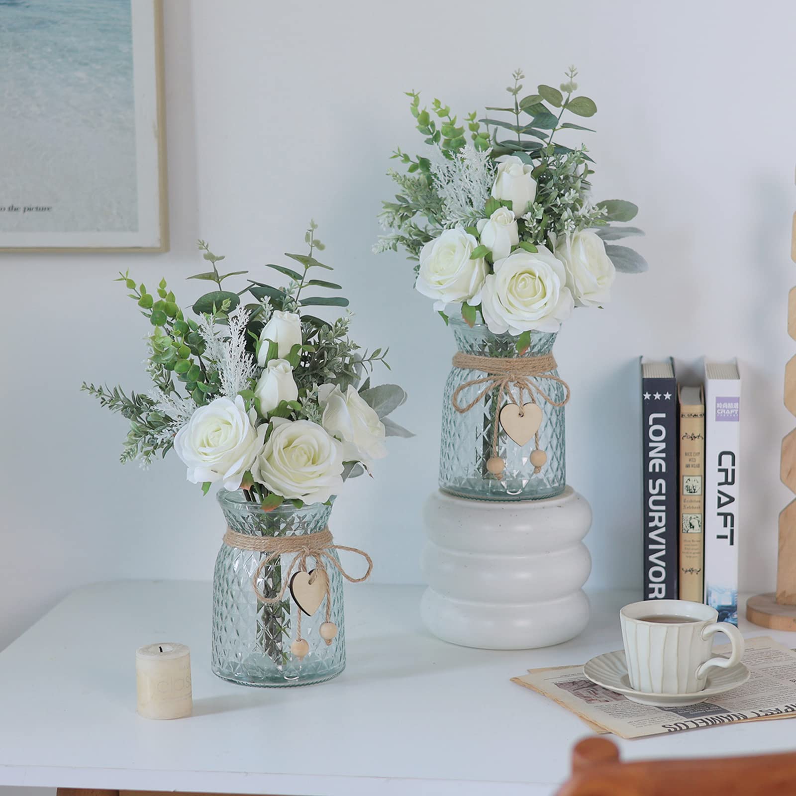 VIERENA gift-ready artificial flower vase for holidays and occasions.