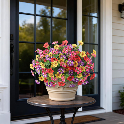 VIERENA morning glory topiary mix colors closeup for vibrant garden accents.