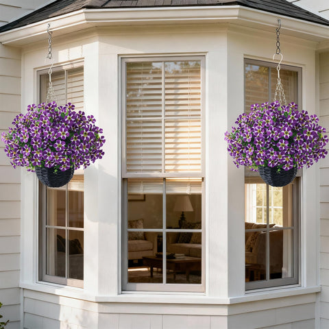 VIERENA purple artificial flowers captured in lifelike detail for year-round color.