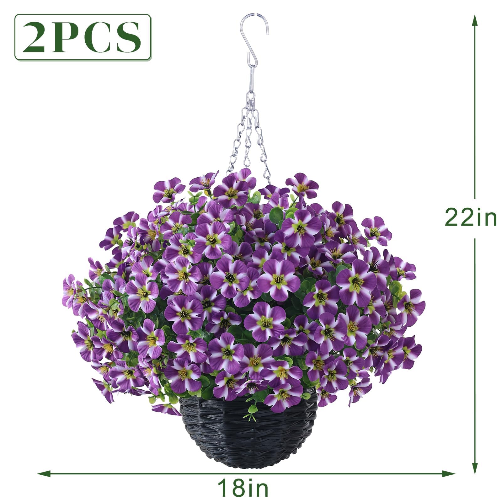 VIERENA ready-to-use hanging baskets with zero maintenance needs.