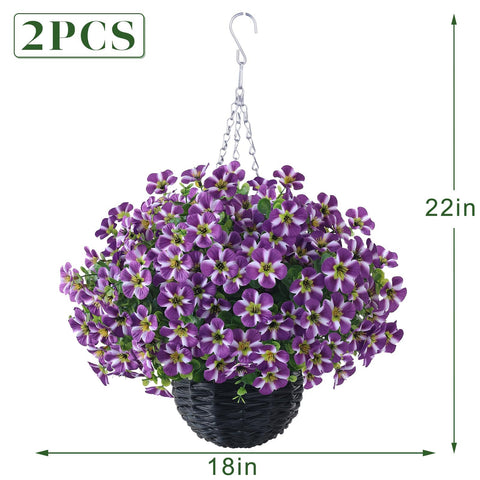 VIERENA ready-to-use hanging baskets with zero maintenance needs.