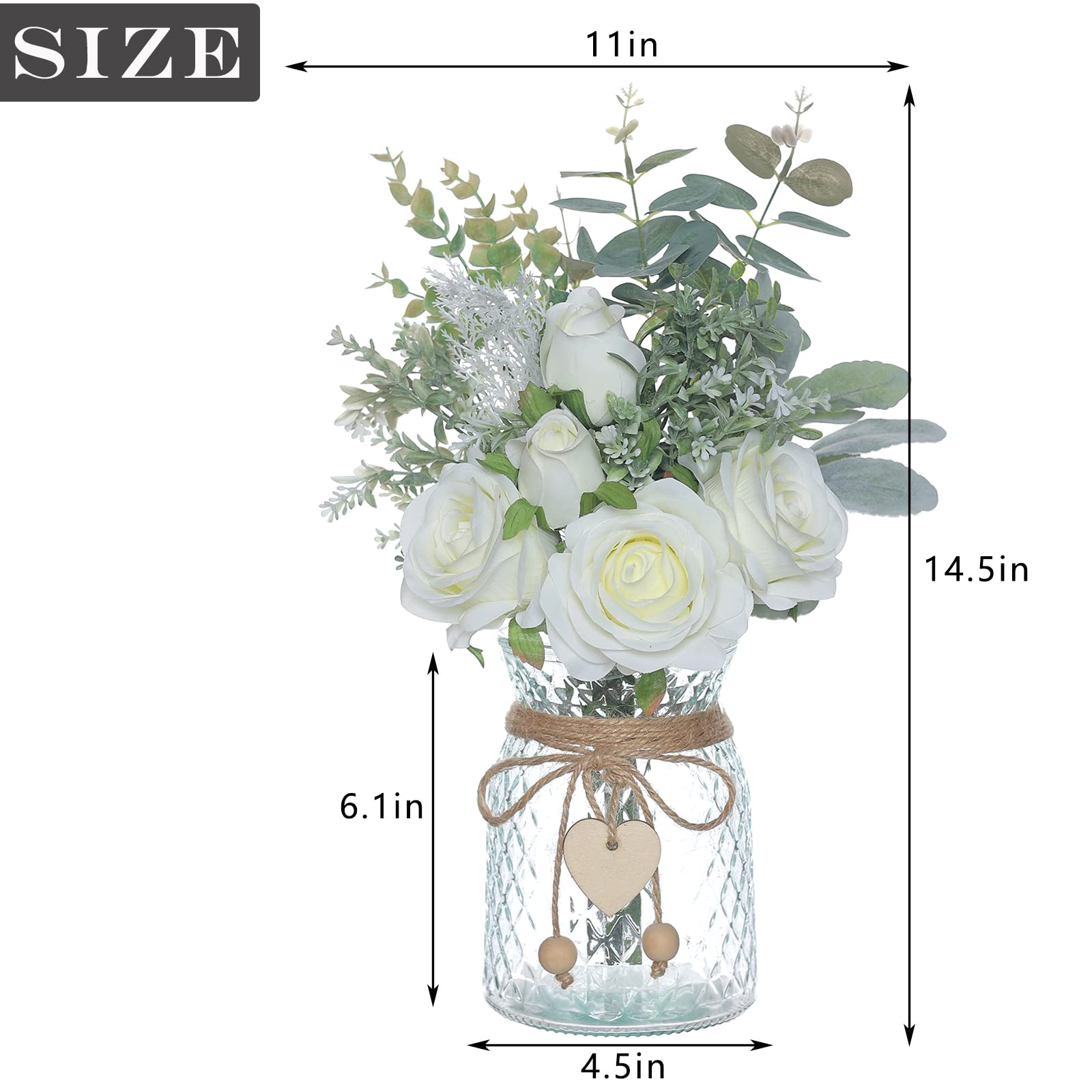 VIERENA rustic farmhouse decor centerpiece ideal for tables.