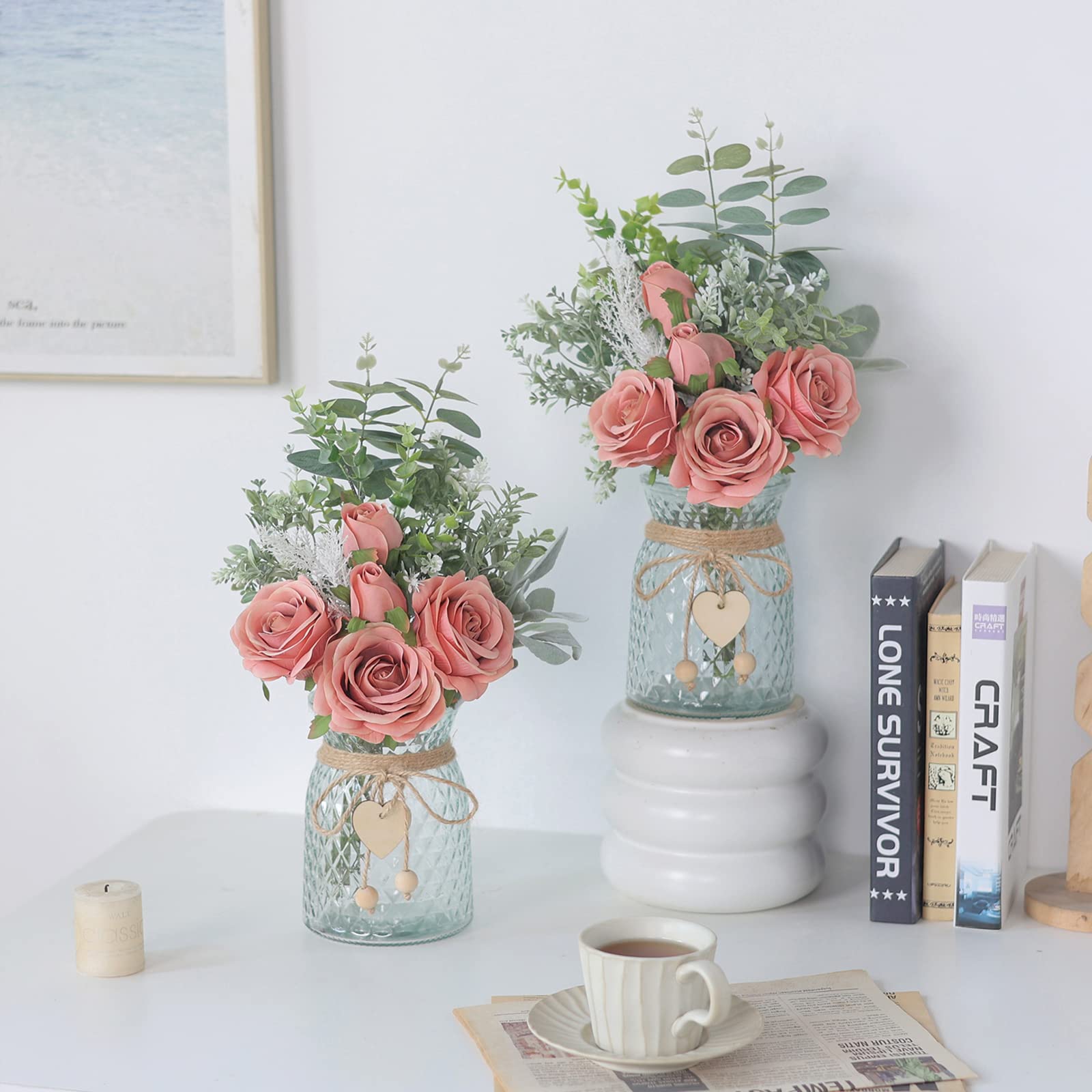 VIERENA rustic farmhouse centerpiece for dining or living space