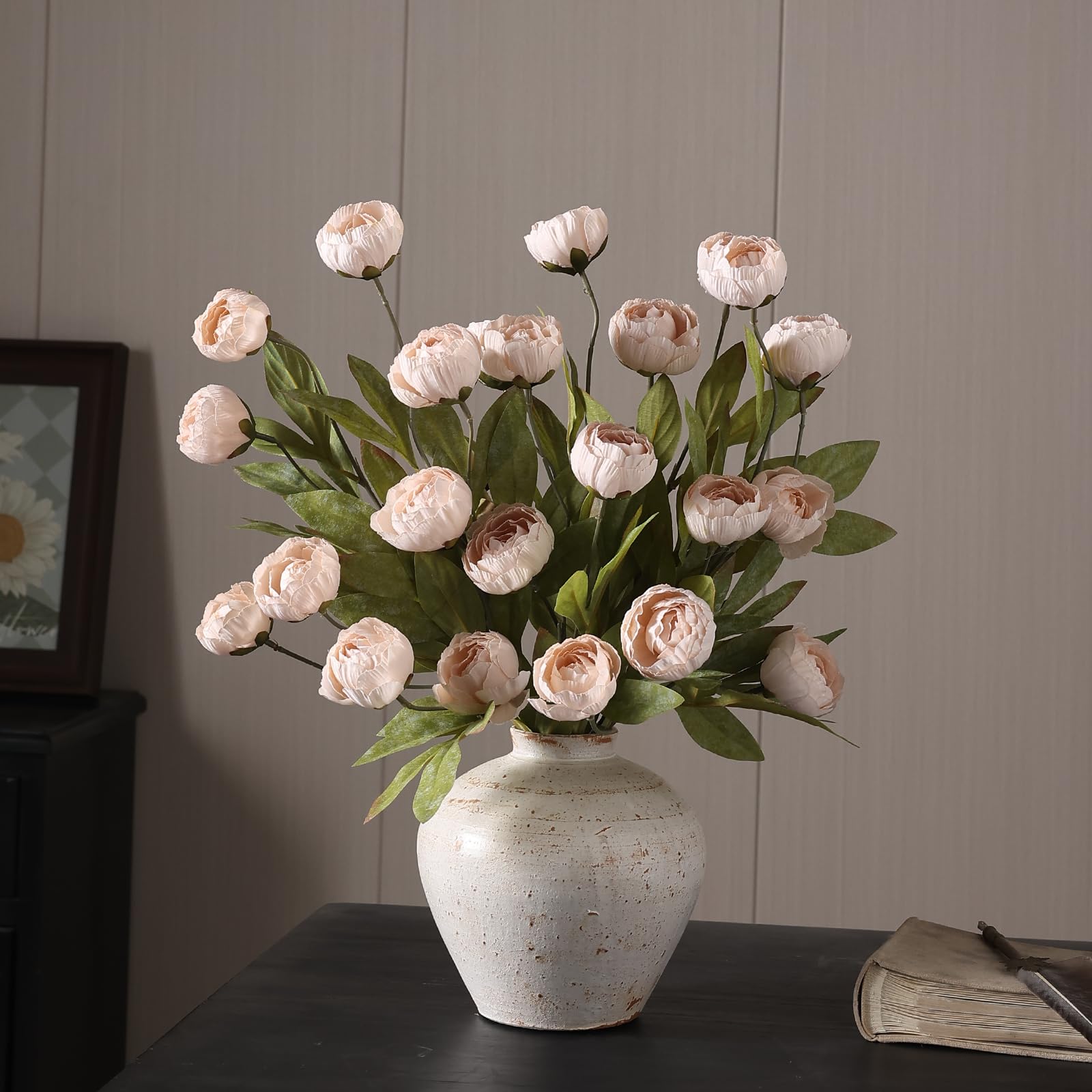 VIERENA wedding shower decoration with faux peonies.