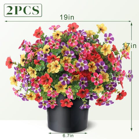 VIERENA uv-resistant artificial plants withstand sun for year-round porch decor.