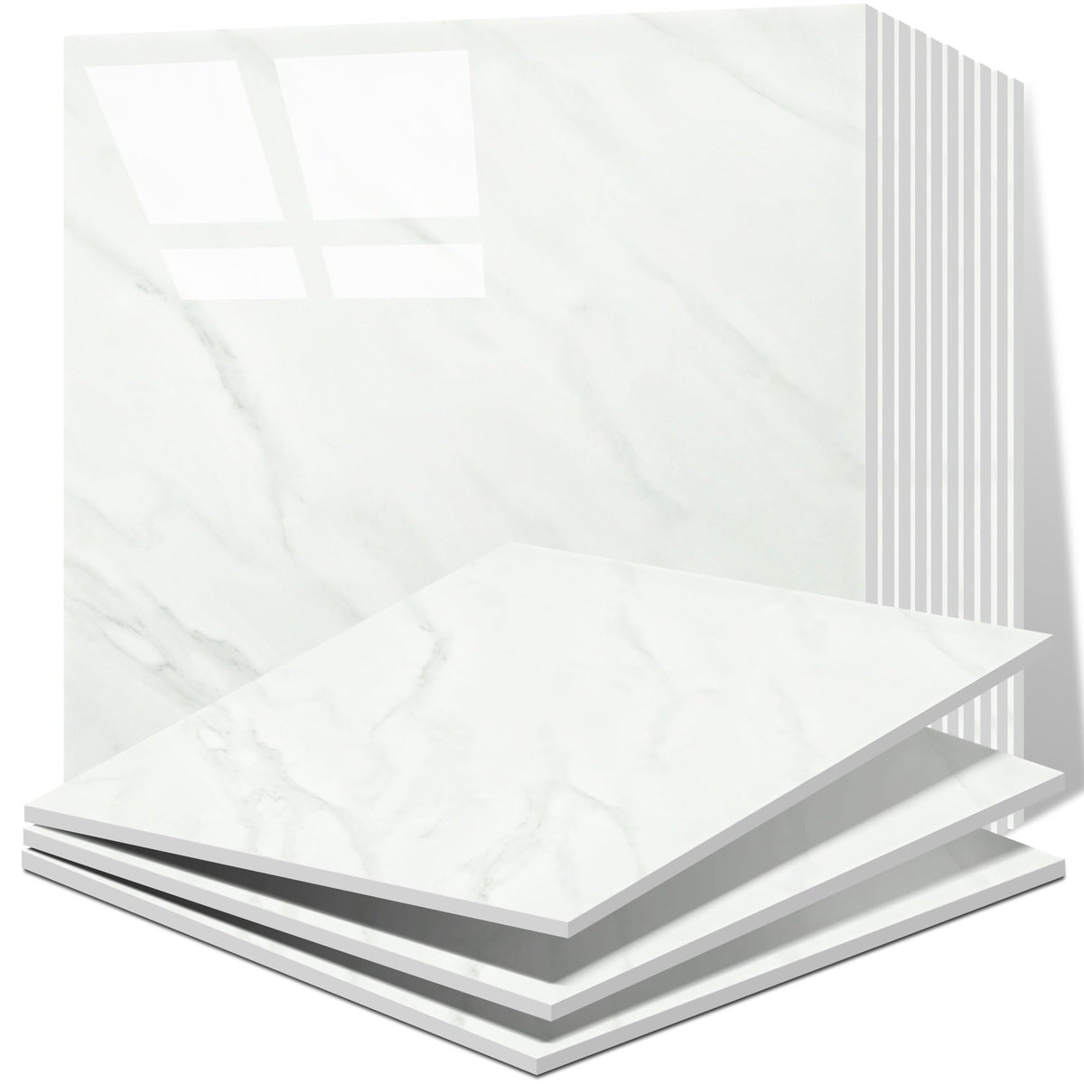 Vieshful marble backsplash tiles offer an easy, affordable upgrade for kitchens and bathrooms.