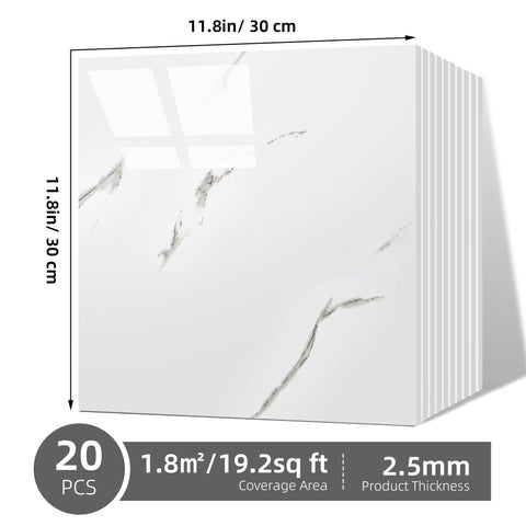 Vieshful modern marble look adds style to any space