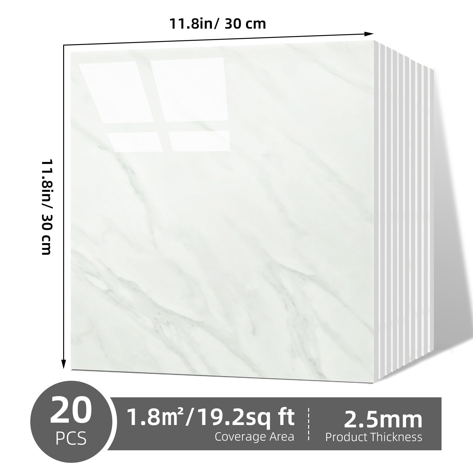 Vieshful waterproof and heat-resistant tiles stay looking fresh in moisture-prone kitchens and baths.