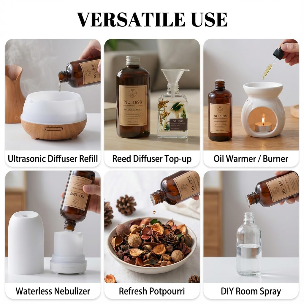 Vietora Eud diffuser oil in action in a home diffuser for steady scent.