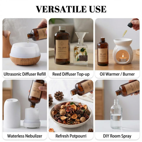 Vietora Eud diffuser oil in action in a home diffuser for steady scent.