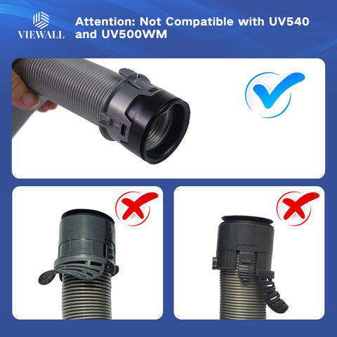 VIEWALL full-stretch hose for Shark NV360 improves reach and cleaning precision.