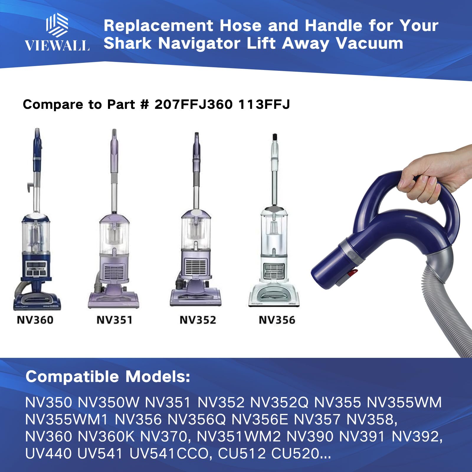 VIEWALL compatible with Shark NV series for reliable replacement and extended vacuum life.