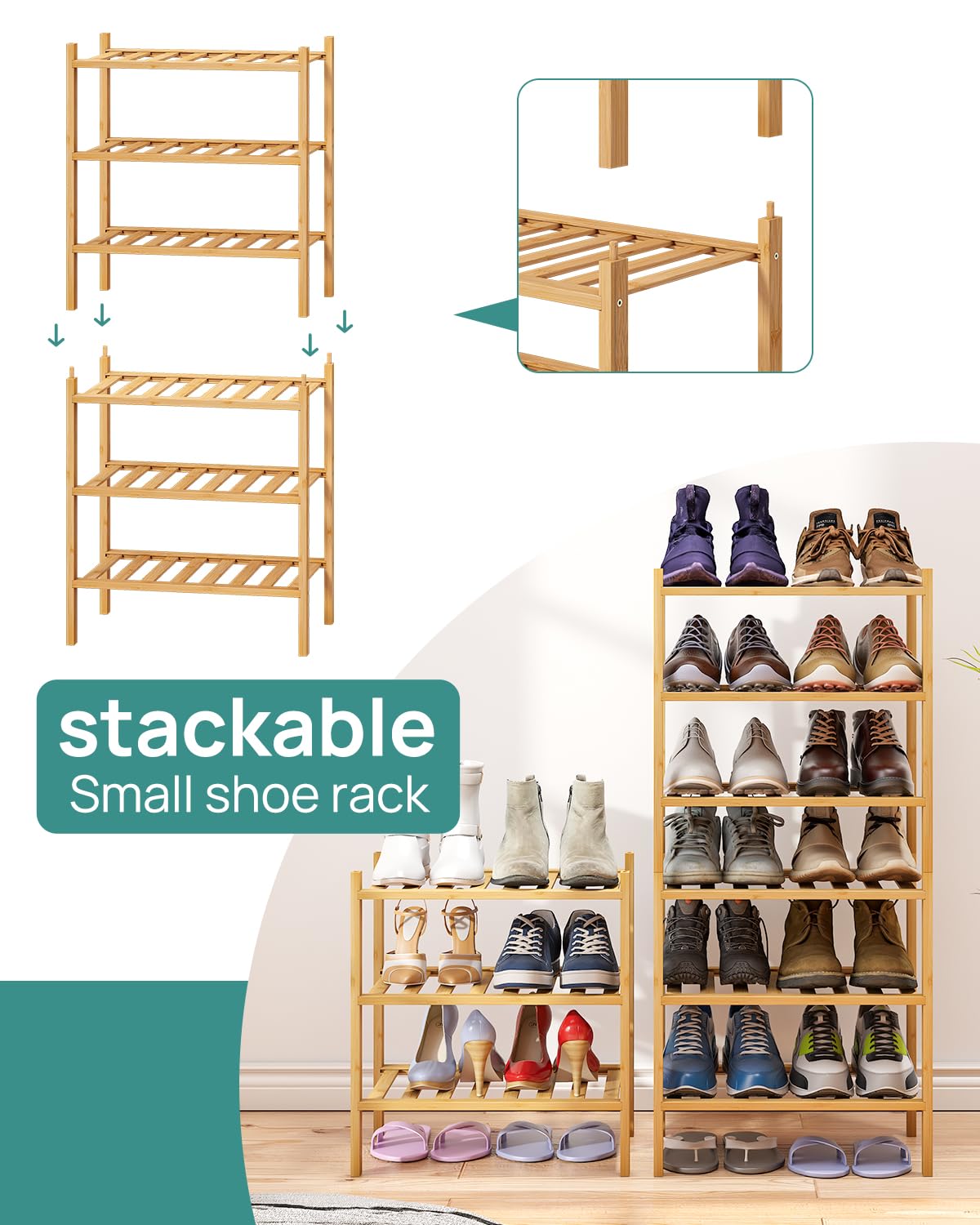 Viewcare compact rack doubles as bookshelf or plant stand.