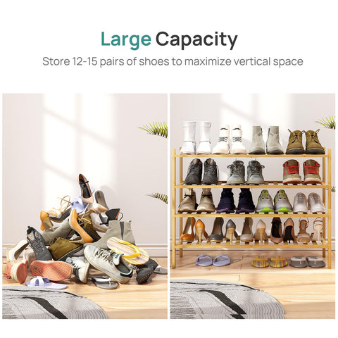 Viewcare removable tiers adapt to boots and sneakers, saving space