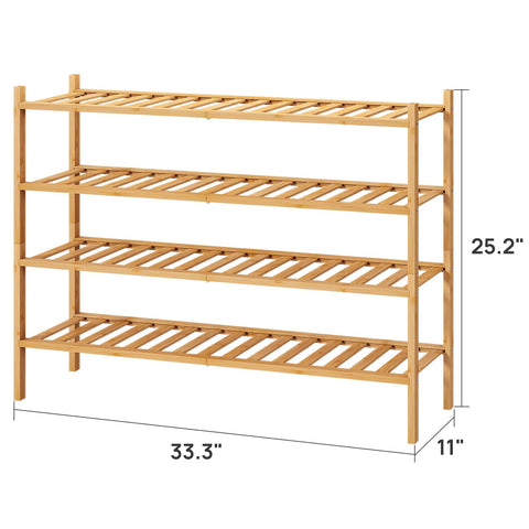 Viewcare versatile bamboo rack fits entryways, bedrooms, and living spaces