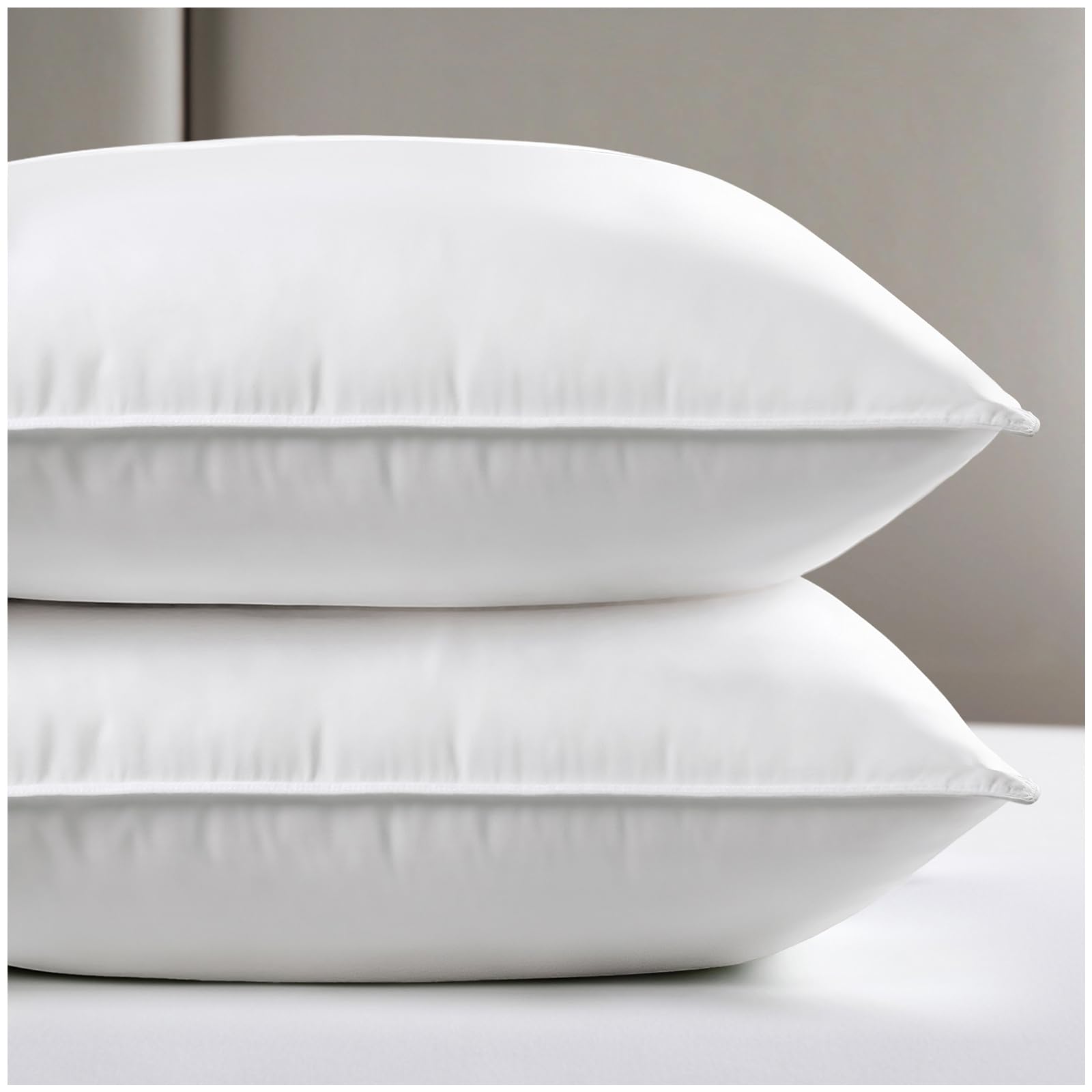 Viewstar queen pillows soft-cover focus for back and side sleepers with cloud-like comfort