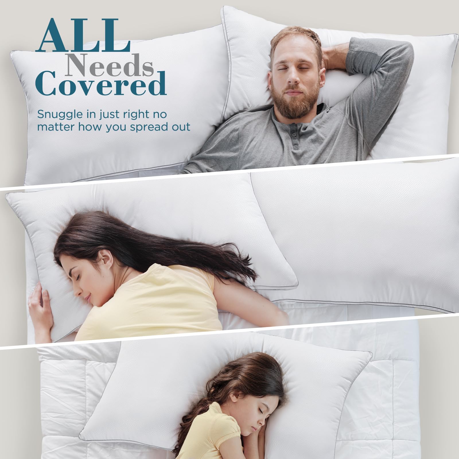 Viewstar breathable polyester shell close-up promotes airflow for cooler sleep.