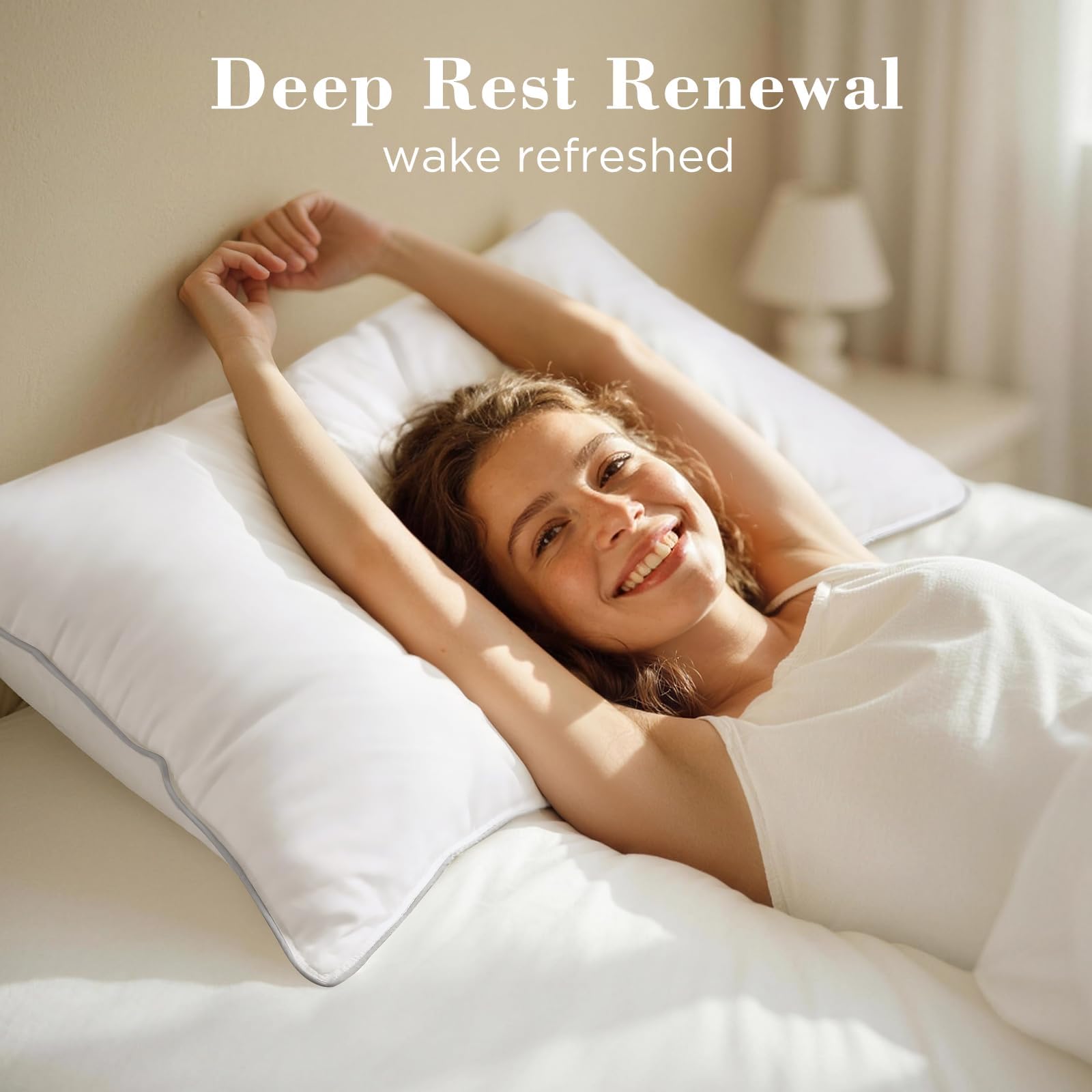 Viewstar down-alternative fill provides plush comfort and resilience for nightly use