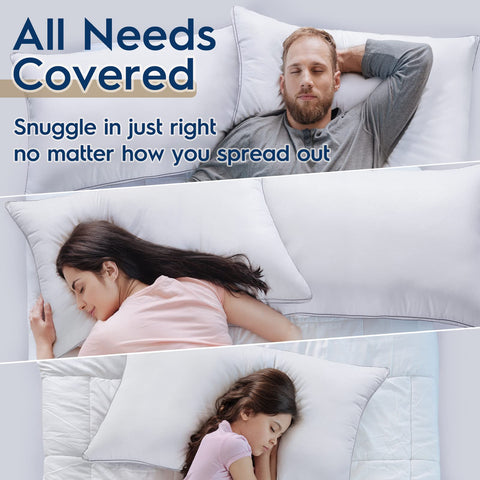 Viewstar king pillows deliver plush resilience for undisturbed rest