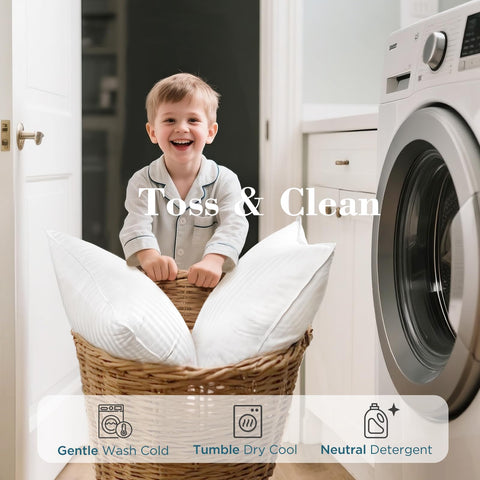 Viewstar machine washable care image shows effortless refresh between uses