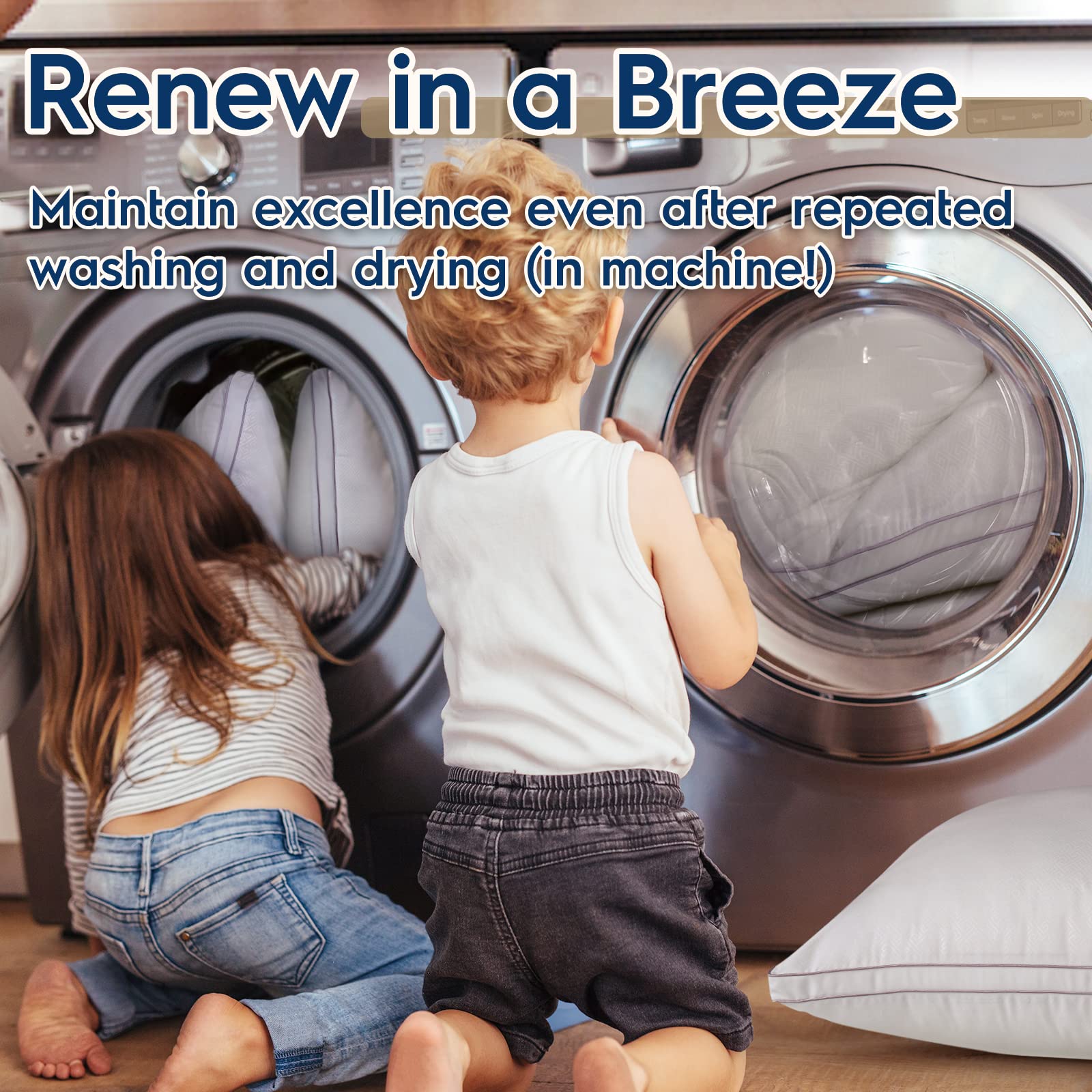Viewstar machine-washable pillow for easy at home care