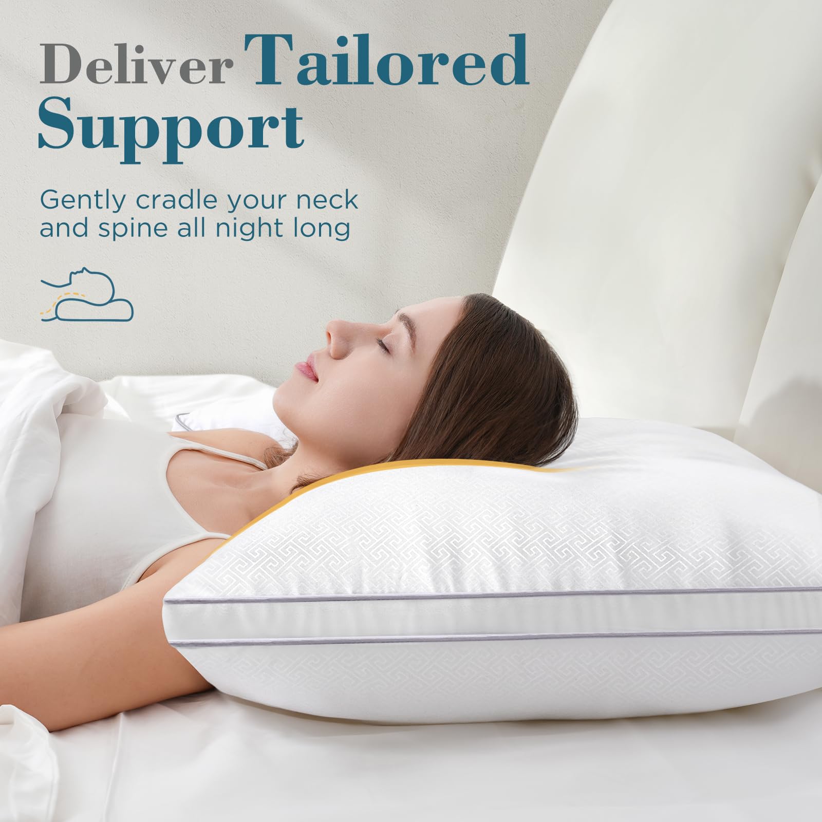 Viewstar pillow cover close-up shows silky-smooth fabric for luxurious touch.