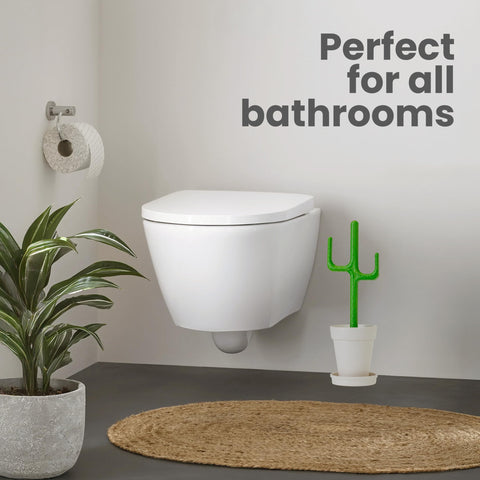 Vigar bathroom cleaning set designed to fit compact spaces and style.