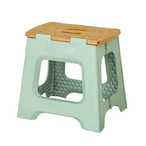 Vigar Compact Step Stool folded for easy storage and portability.