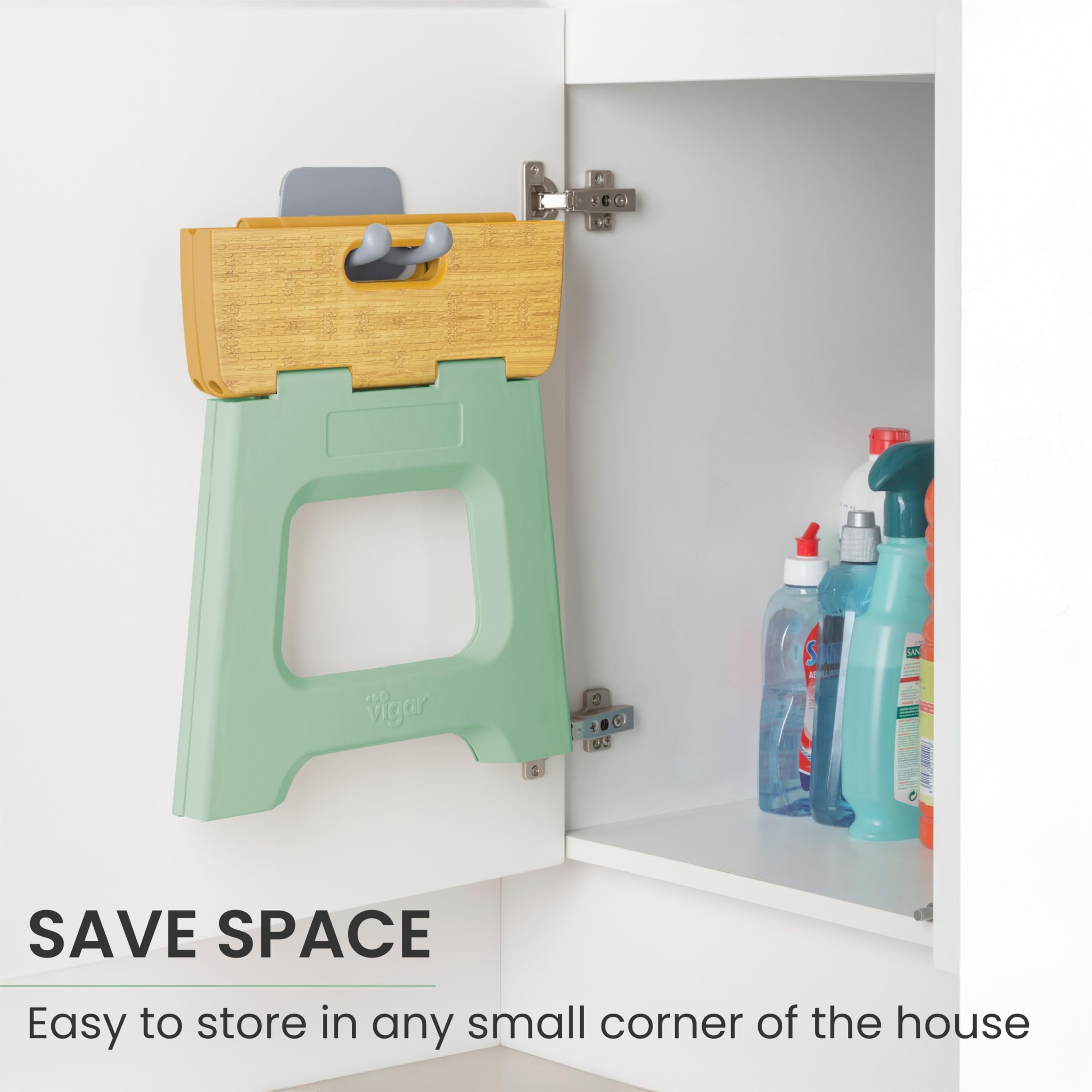 Ideal for bathroom use with secure, non-slip footing.