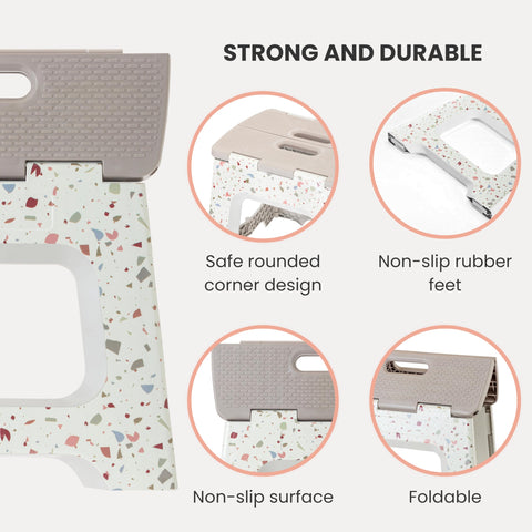 Vigar compact step stool non-slip base for secure footing