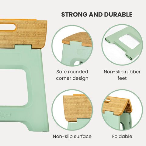 Side view highlights built-in handle for easy carrying.