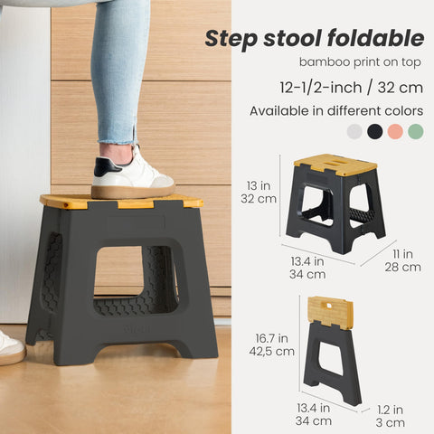 Vigar Compact Step Stool unfolded for reaching high counters safely.