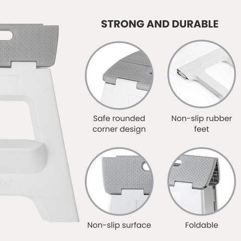 Vigar folding stool in action for quick collapse