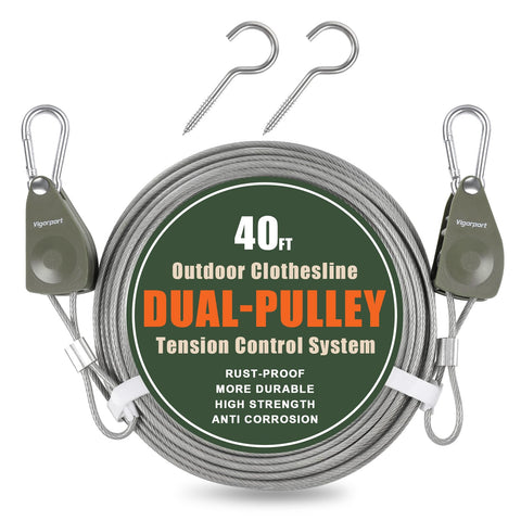 Vigorport outdoor retractable clothesline with compact travel setup for quick drying anywhere.