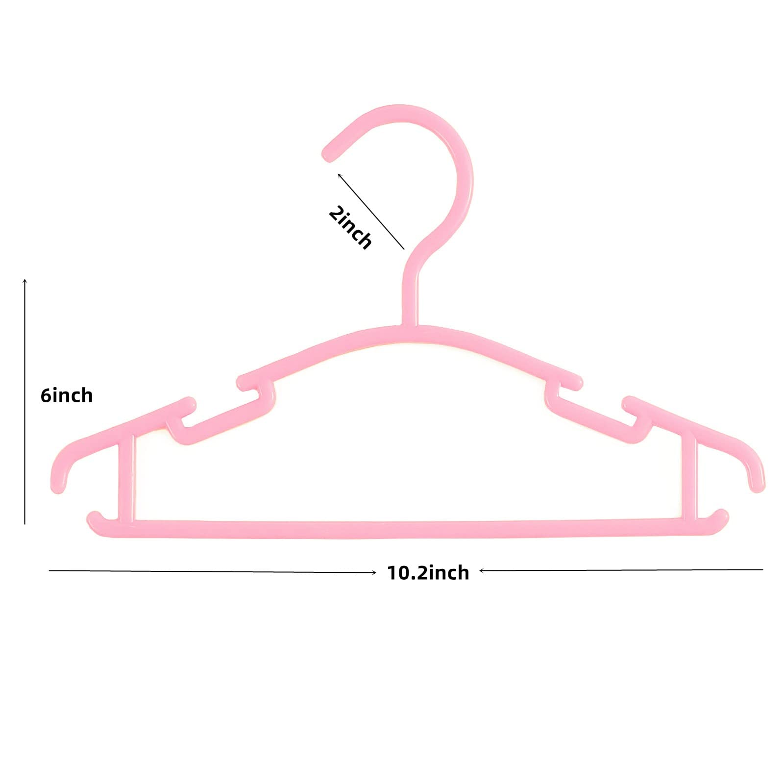 VIIBASE non-slip shoulder grooves secure garments in the closet.