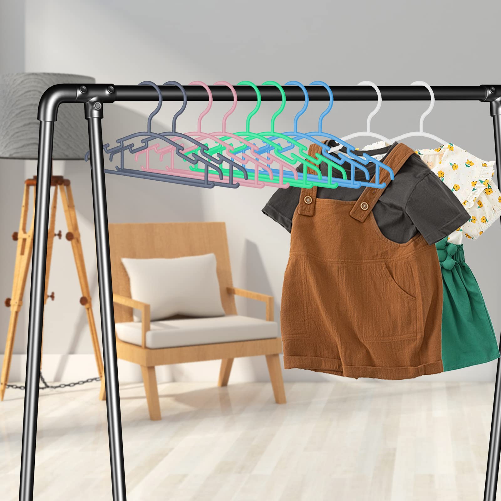 VIIBASE standard wardrobe hanger with a 2-inch hook fits typical closet rods.