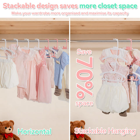 VIIBASE sturdy plastic hangers for daily wear and damp-dry garments