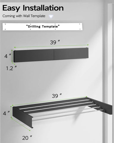 Vikaqi rack in use with towels and clothes on the rods