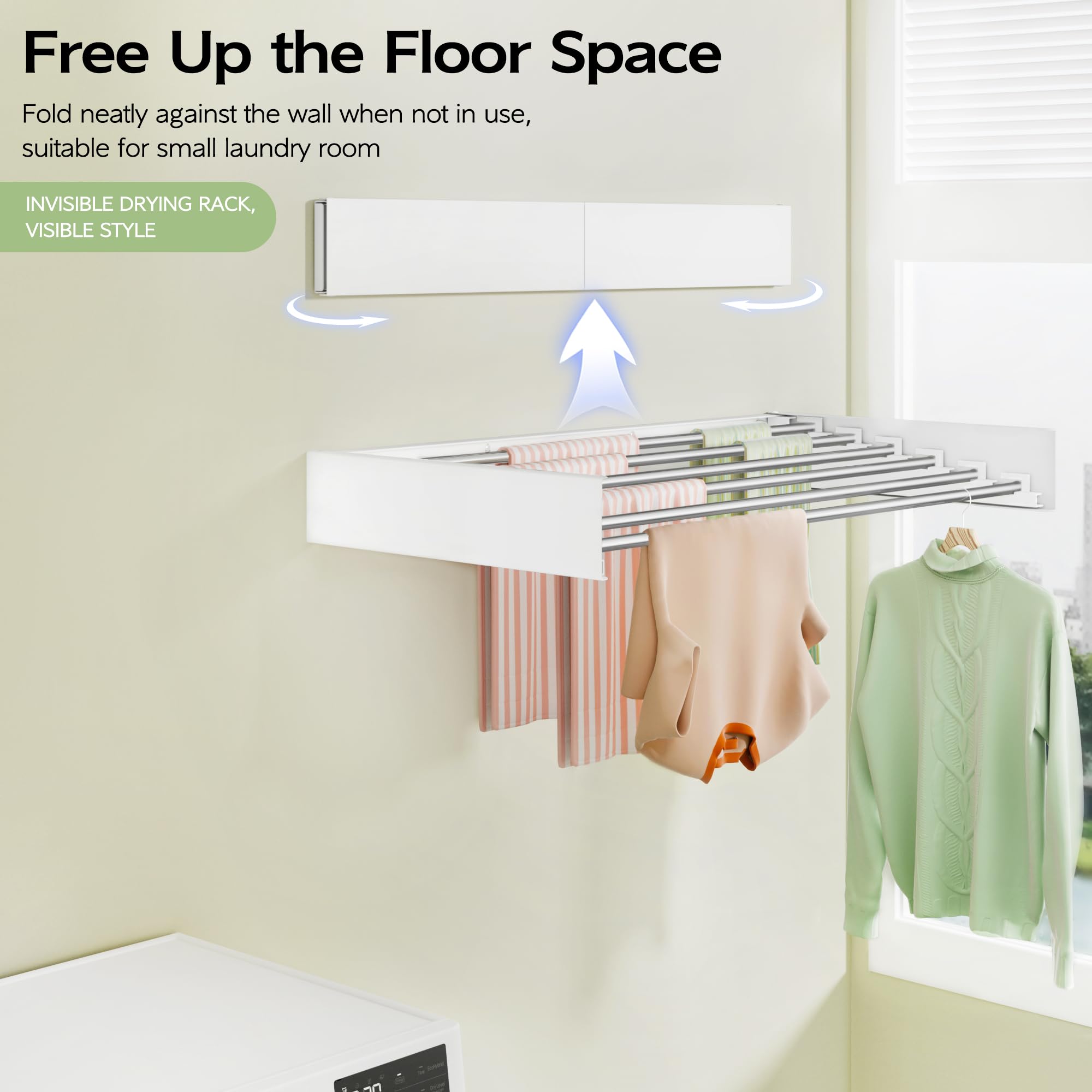 Vikaqi installation template aids easy wall-mount setup.