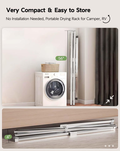 Vikaqi telescopic-drying-rods adjustable for different fabric loads
