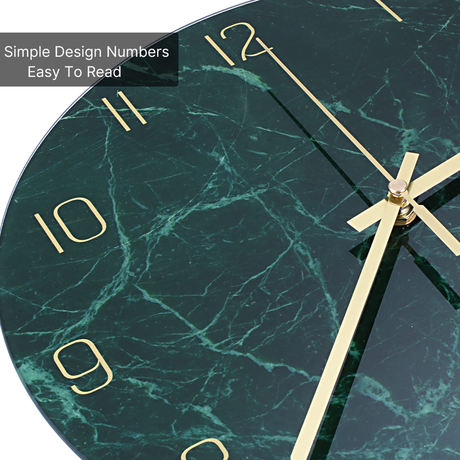 VIKMARI clock close-up shows silent sweeping movement for quiet spaces